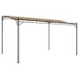 vidaXL Markise, 4x3 m, Taupe, Stahlgestell, ideal als Sonnenschutz für Garten & Terrasse.