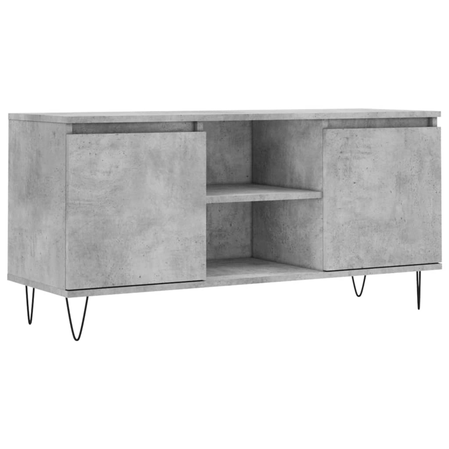 VidaXL TV-Schrank Betongrau 104x35x50 cm Holzwerkstoff  Modell 3 günstig online kaufen
