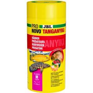 JBL Pronovo Tanganyika Flakes M, 1000ml Dose Fischfutter für Tanganjika Buntbarsche.