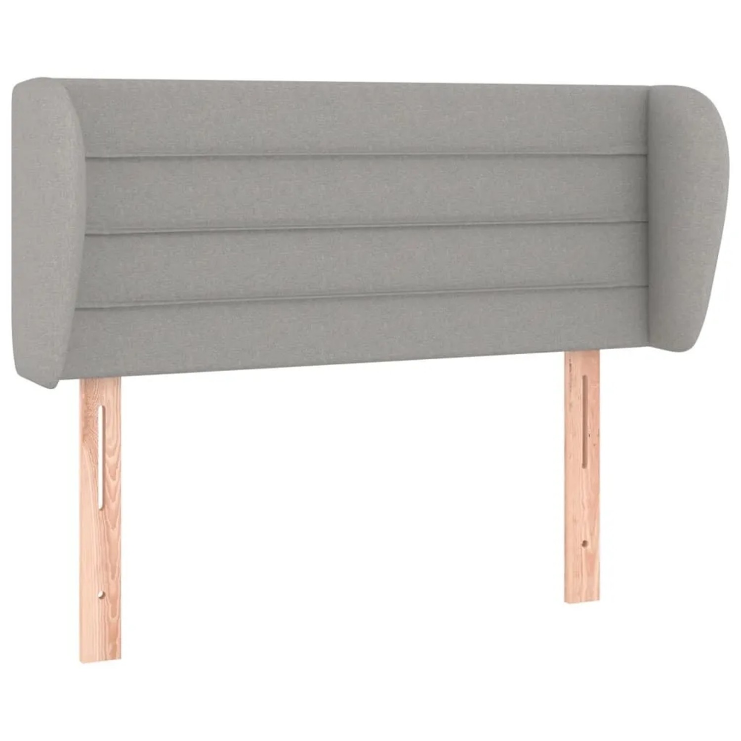vidaXL Kopfteil mit Ohren Hellgrau 93x23x78/88 cm Stoff 3117266