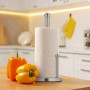 Relaxdays Küchenrollenhalter Edelstahl Silber Abrollstopp 35 cm x 15 cm 570 g_5
