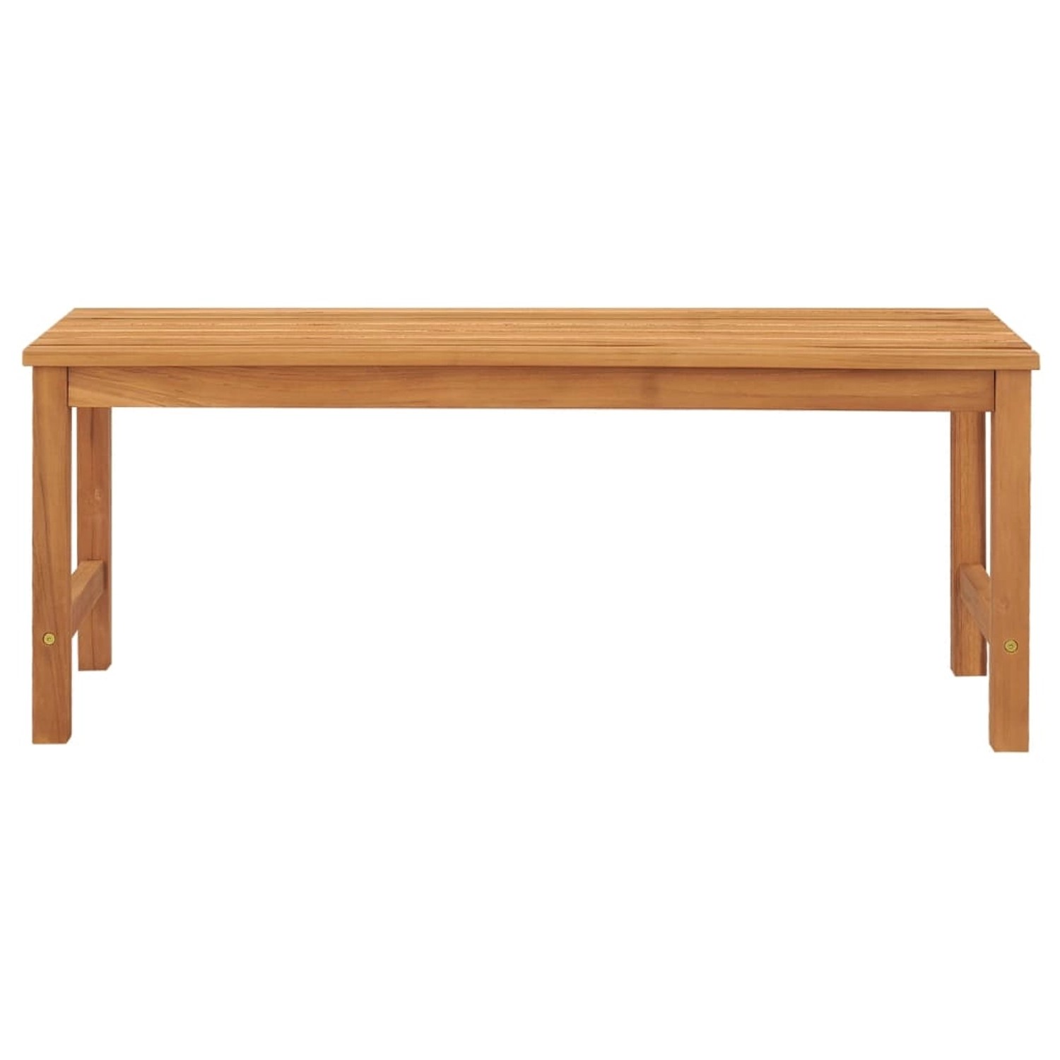 VidaXL Gartenbank Massivholz Teak  114 cm