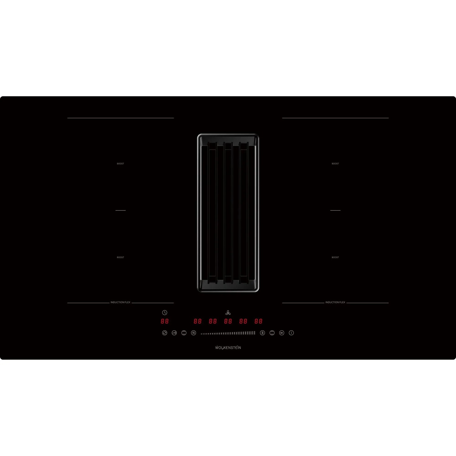 Wolkenstein Induktionskochfeld mit Integriertem Dunstabzug WIN4-DA90-2FZG