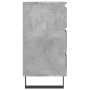 vidaXL Nachttisch (2 Stk.) in Betongrau, 40x35x69 cm, mit 3 Schubladen.