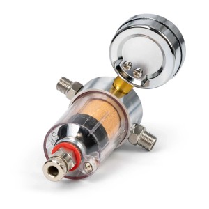 Wiltec Airbrush Kompressor Minifilter 9,51mm Luftfilter Abscheider Manometer Wiltec Airbrush Kompressor Minifilter 951Mm Luftfilter Abscheider Manometer