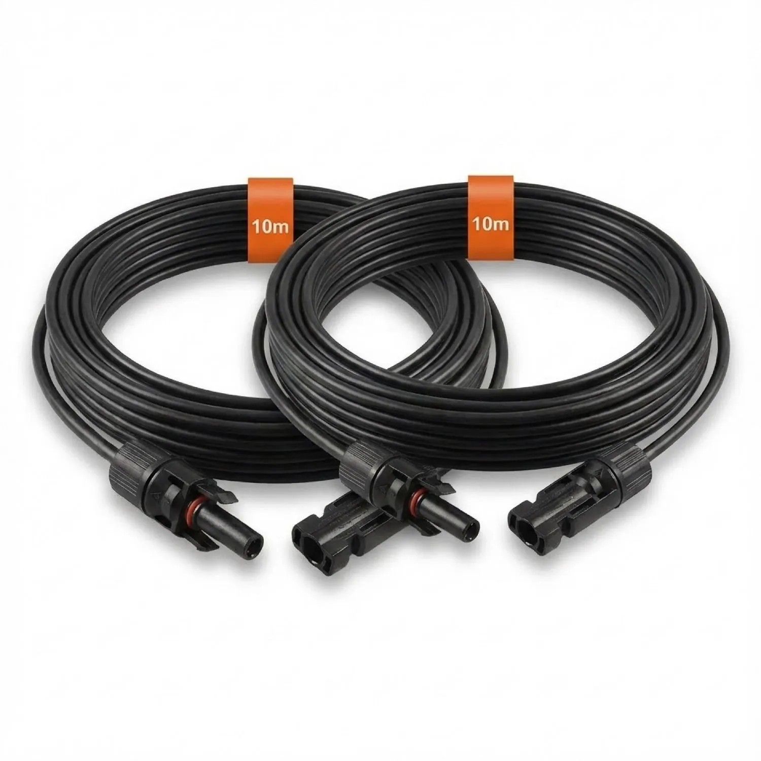 PVundSO Solarkabel-Verlängerung 2x 10m Schwarz MC4