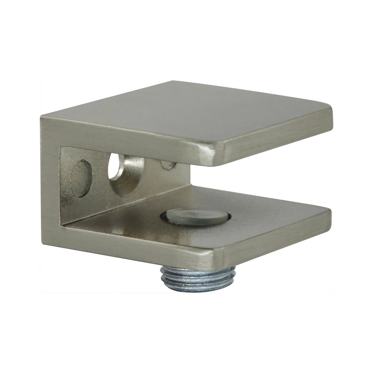 Fonsegrive Glastablar-Klemmträger Pesaro Glas 4-8 mm Zamak Edelstahleffekt