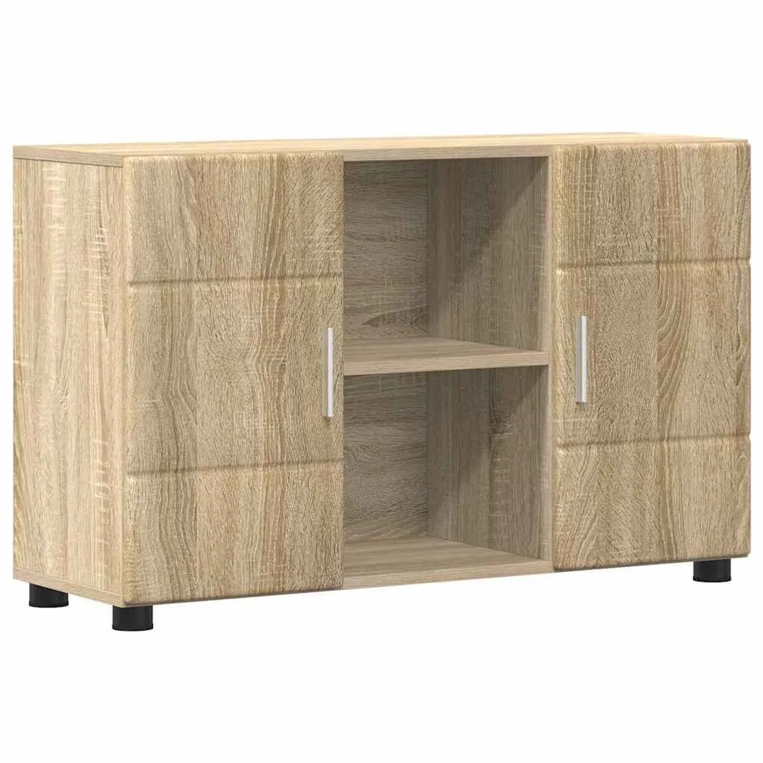 vidaXL Sideboard mit Regal FLORIN Sonoma-Eiche 88,5 x 30,5 x 55,5 cm 880293