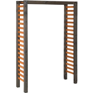Gaspo Pergola Hallein, zweifarbig, 138x47x200cm, aus Holz, ideal als Rankhilfe.