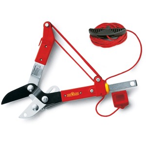 Wolf-Garten Baumschere RC-M für Kombisysteme: Astschere mit rotem Seilzug und schwarzem Griff.