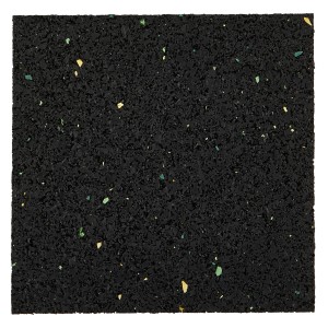 Quadratisches, schwarzes Auflagepad (90x90x10mm) für Terrassenbau, 20 Stück.