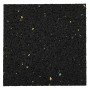 Quadratisches, schwarzes Auflagepad (90x90x10mm) für Terrassenbau, 20 Stück.