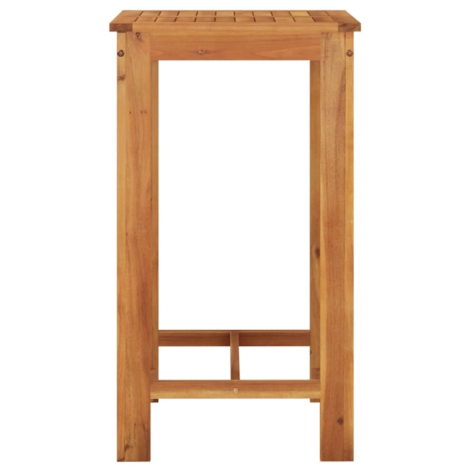 vidaXL Gartenbar-Set, 5-teilig, Akazie massiv, Poly Rattan, schwarz. Bartisch und Barhocker für den Garten.