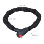Relaxdays Kettenschloss Secure Kupfer Schwarz mit 2 Schlüsseln 100 cm 1,22 kg_4