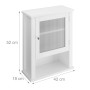 Relaxdays Badhängeschrank MDF Acryl Weiß mit Tür Magnetverschluss 52 cm x 42 cm x 18 cm 5,5 kg_4