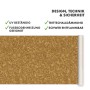 KARAT CV-Belag in Naturkork-Optik, gerollt. PVC-Bodenbelag für Fußbodenheizung geeignet.
