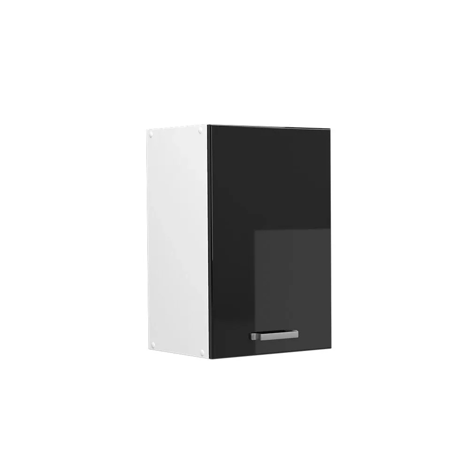 Vicco Hängeschrank R-Line Hängender Küchenschrank Schwarz Hochglanz Weiß 40 cm