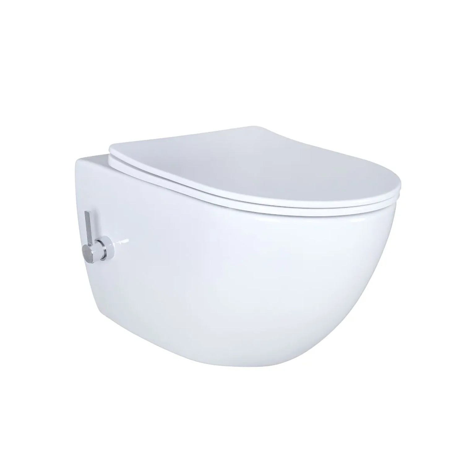 Creavit Design Spülrandloses RimOff Wand-WC mit Taharet/Bidet/Dusch-WC Funk günstig online kaufen