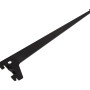 Schwarzer Einlochträger, 30 cm, für Regalböden und Möbelbau.