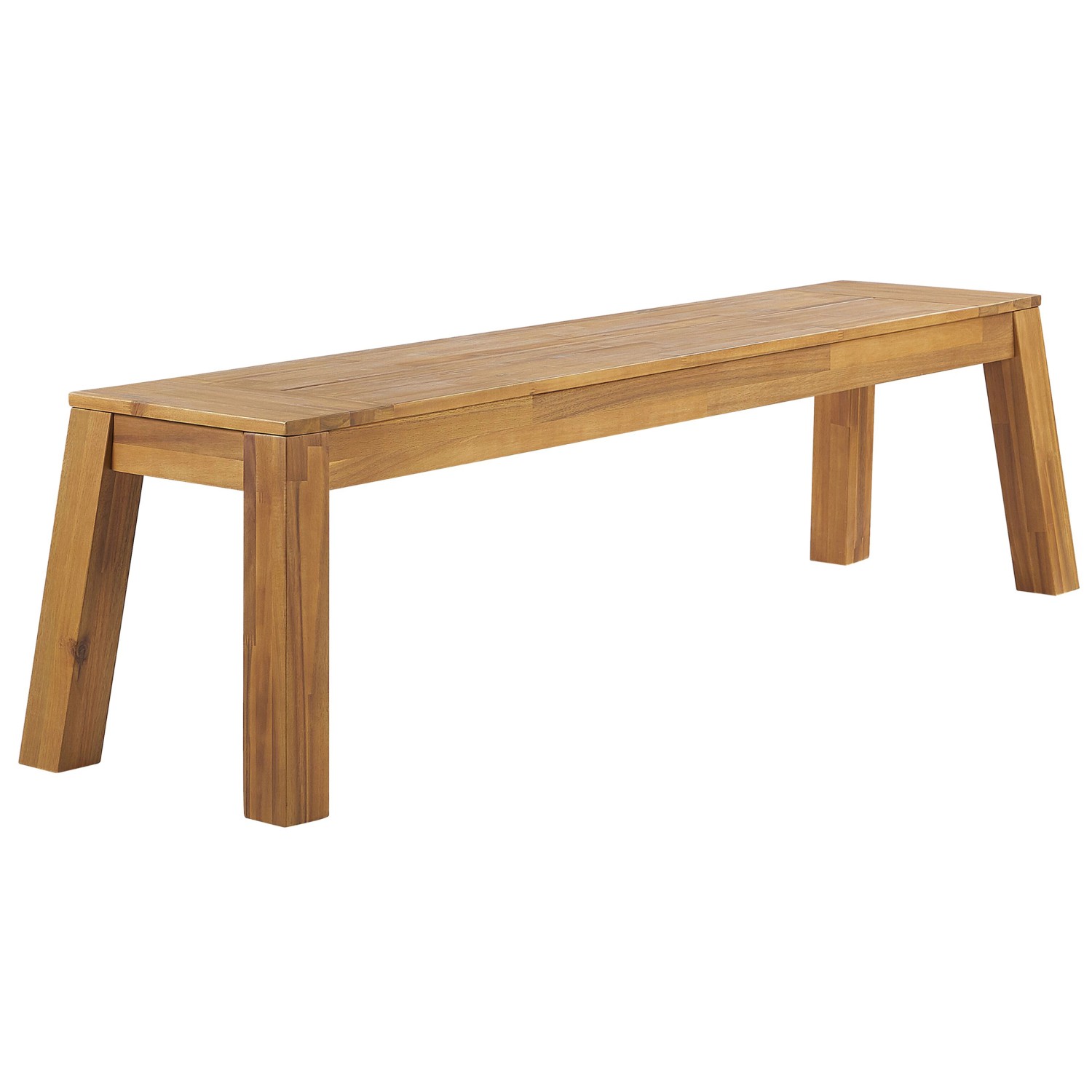 Beliani Gartenbank LIVORNO Heller Holzfarbton 45x169x46 günstig online kaufen