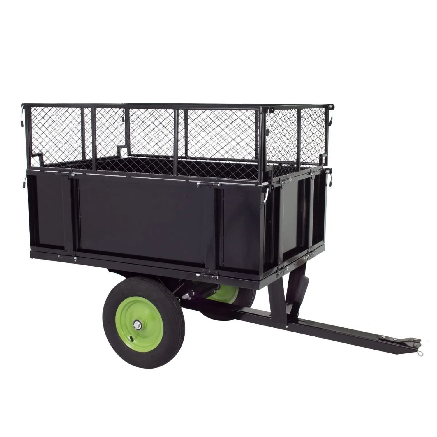 TRUTZHOLM Rasentraktor Anhänger Kippanhänger 300 kg Kippbar Mit Kupplung