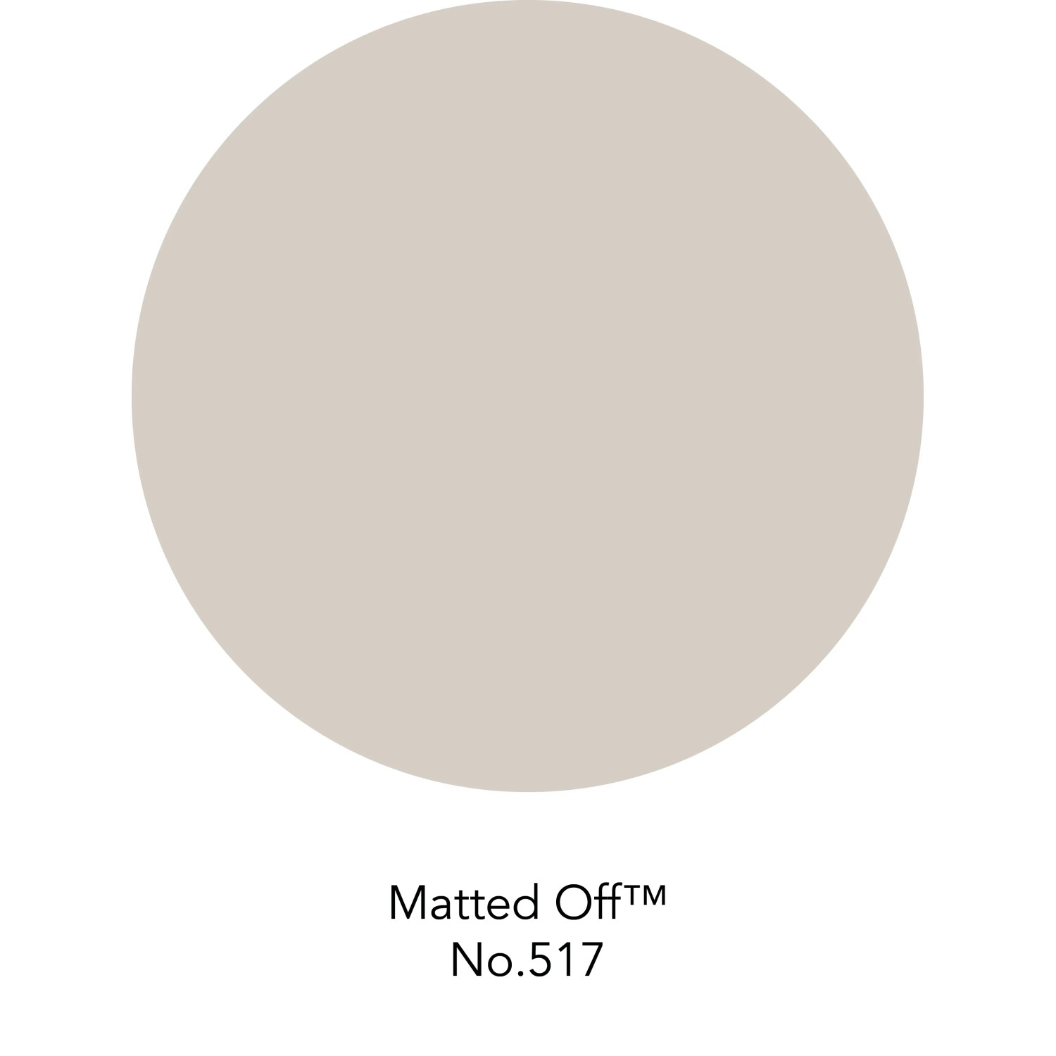 Farbfeld der ELLE DECORATION by Crown Wandfarbe Matted Off No. 517, matte, pudrige Nuance.