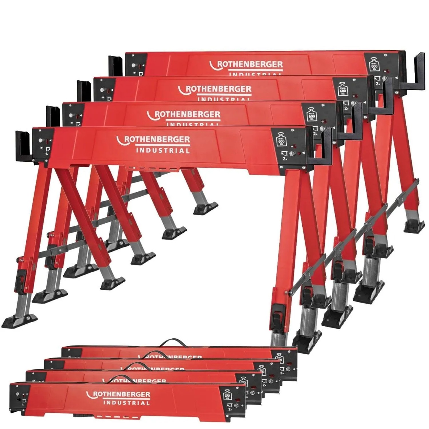 ROTHENBERGER Industrial Falt Arbeitsbock  4Er Set 1500005803