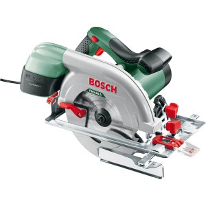 Bosch Handkreissäge PKS 66 A (1.600 W) mit Speedline Sägeblatt und Staubbox.