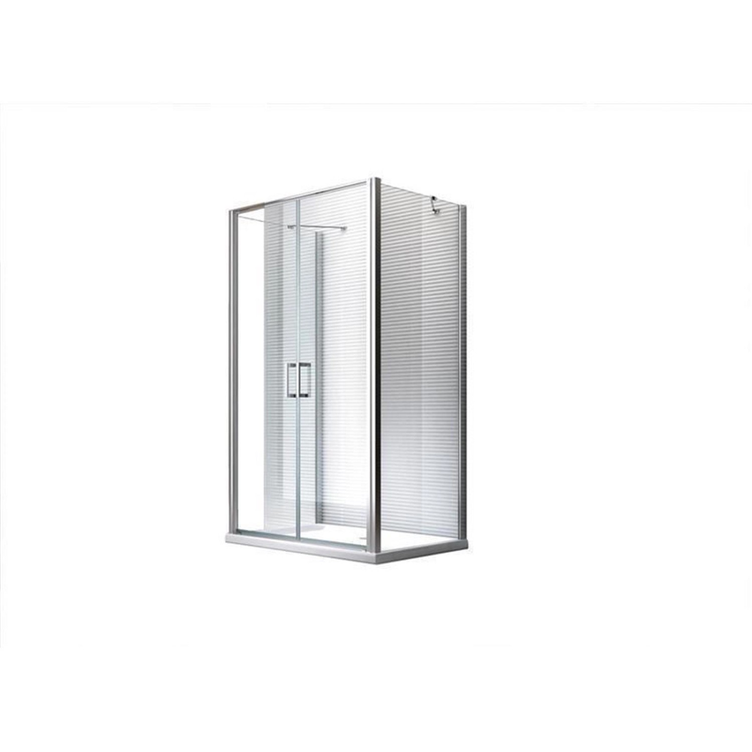 Glaszentrum Hagen 100x90x100x195cm Mille Duschkabine inkl. Duschtasse