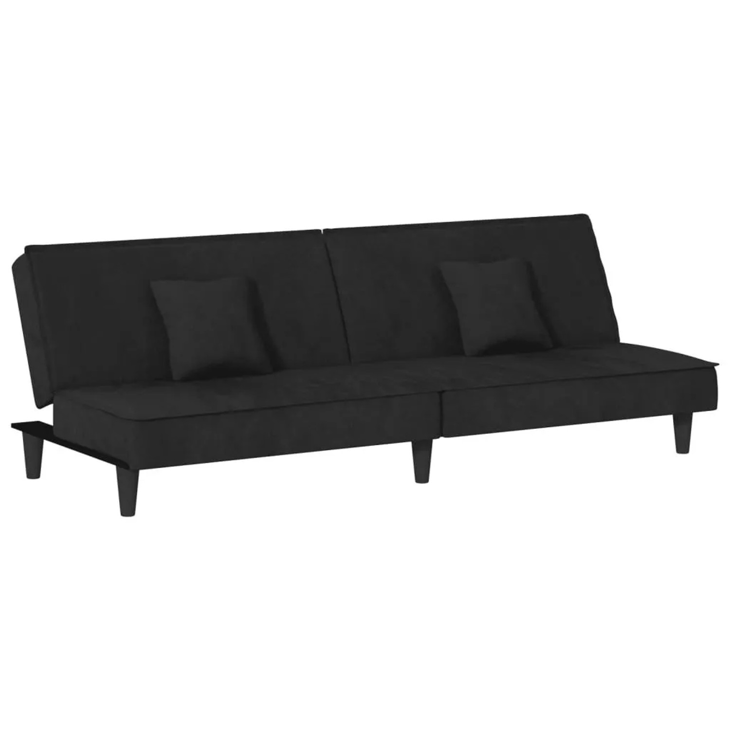 vidaXL Schlafsofa Schwarz Samt 351911