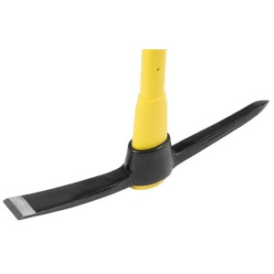 PROREGAL Spitzhacke, 2.25 kg, mit gelbem Glasfaser-Griff. Gartenhandgerät für Bodenbearbeitung.