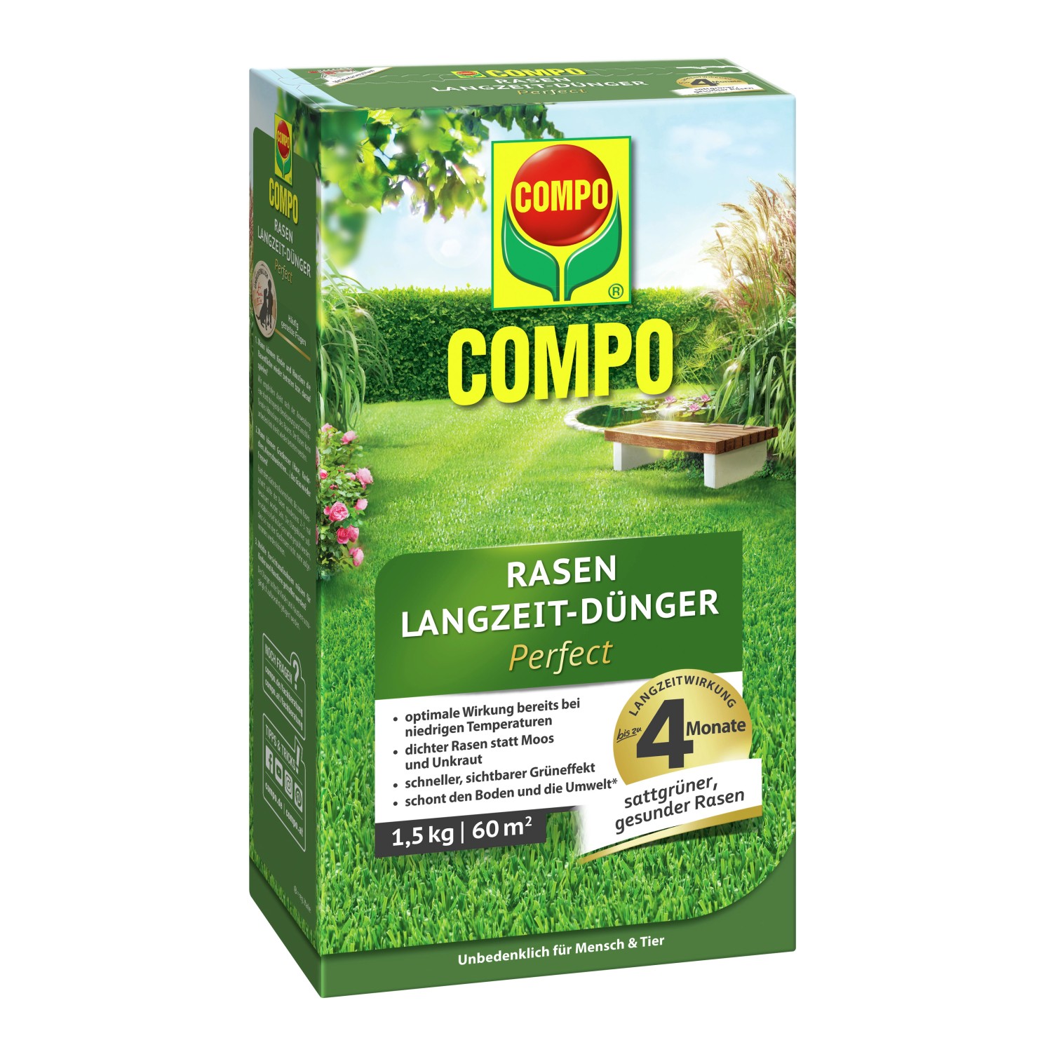 Compo Rasen Langzeit-Dünger Perfect 1,5 kg günstig online kaufen