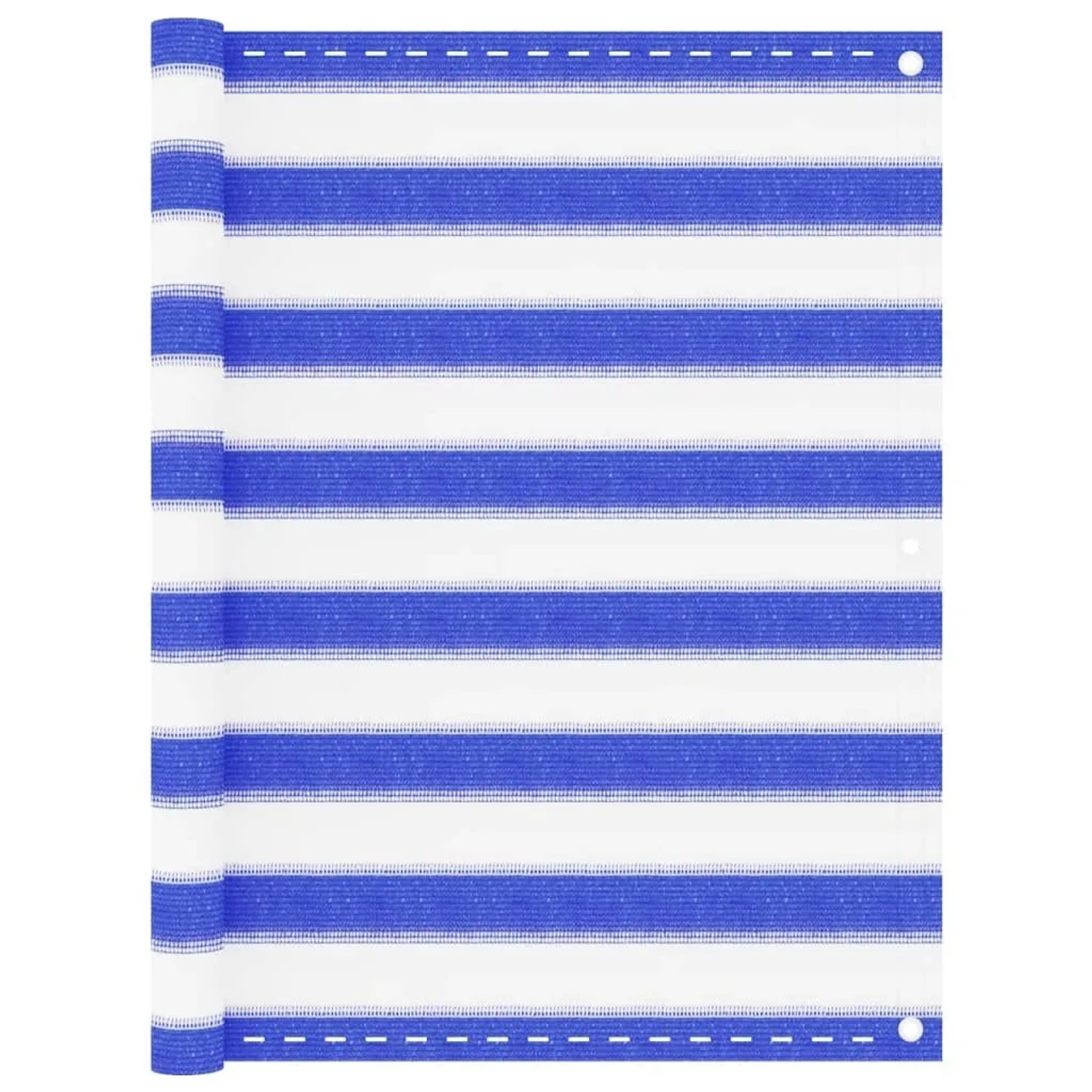 vidaXL Balkon-Sichtschutz Blau und Weiß 90x400 cm HDPE 310889
