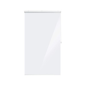 Relaxdays Duschrollo PVC Aluminium Transparent Wasserabweisend 120 cm x 240 cm