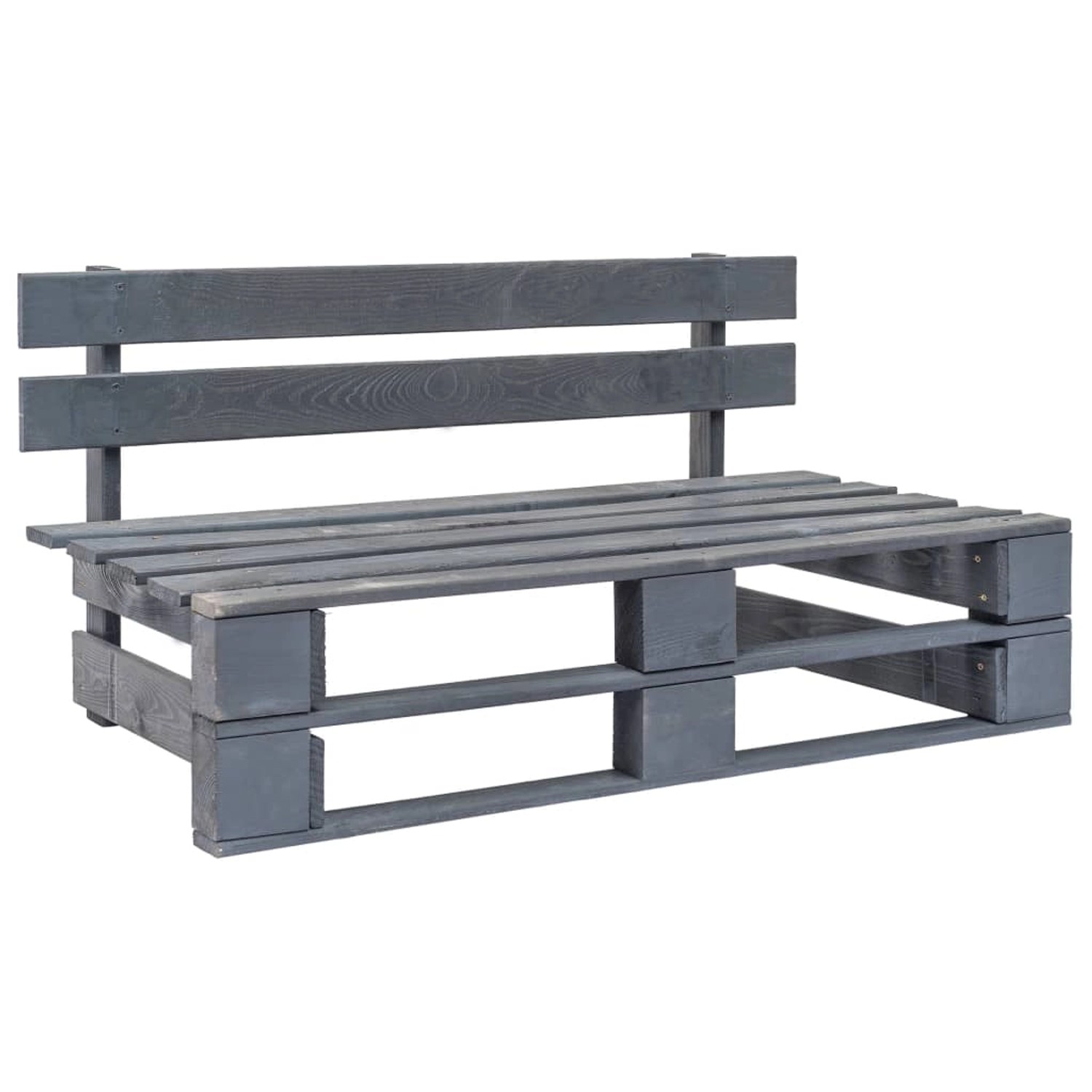 Thumbnail - vidaXL Outdoor-Bank Paletten Holz Grau 44697