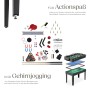 Multifunktionaler Spieltisch mit Zubehör für Tischfußball, Billard, Tischtennis, Schach u.a.