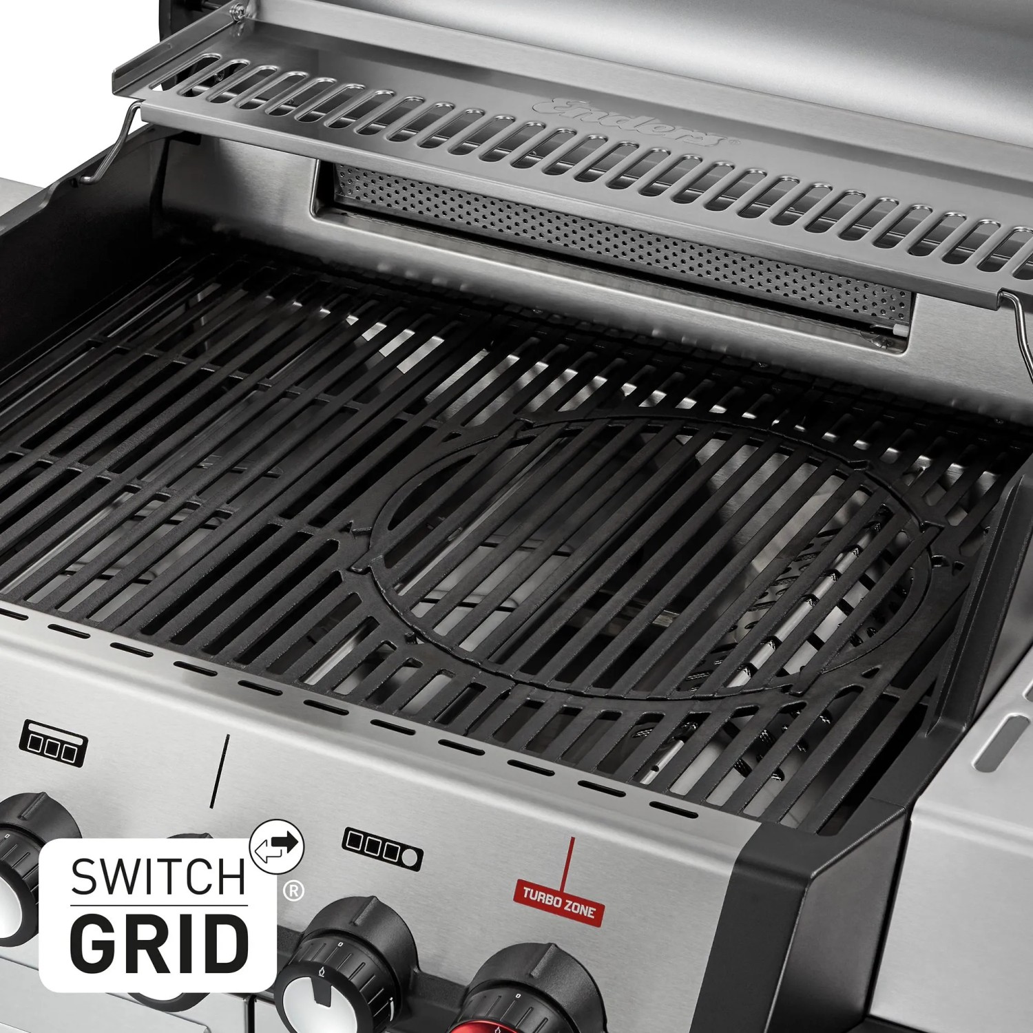 Enders Gasgrill Monroe Pro 3 SIKR Turbo mit Switch Grid Grillrost und Turbo Zone.