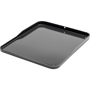 Char-Broil Universal Grillplatte Plus, Grillzubehör aus emailliertem Stahl mit Rand.