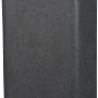 Hohe, schwarze Pflanzsäule Scheurich Plaza High in Granit-Optik, ideal für den Außenbereich.