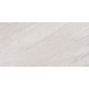 Feinsteinzeug Bodenfliese Olympus in Weiß, 59,7x29,7 cm, matte Steinoptik für Innen- und Außenbereich.