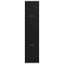 vidaXL Apothekerschrank, schwarz, Eichen-Optik, 174,5cm hoch. Wohnzimmerschrank mit Schubladen.