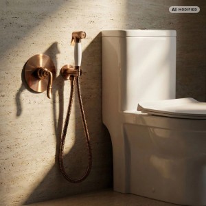 PaulGurkes Bidet-Set Nostalgie Kupfer Retro Unterputz