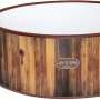 LAY-Z-SPA Helsinki AirJet Whirlpool, rund, 180x66 cm, mit Holzoptik und Pumpe.