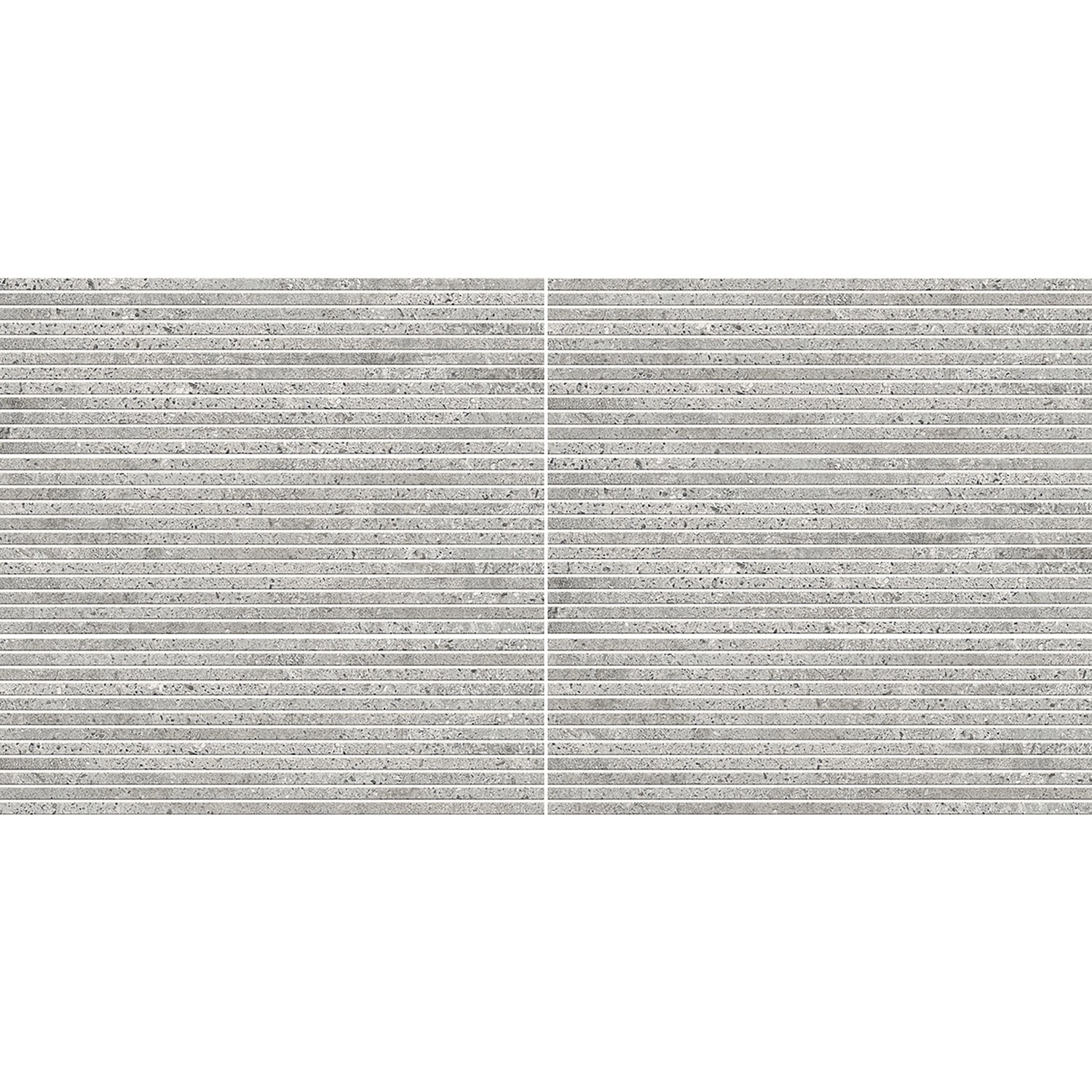 Cersanit Wandfliese Moonrow, graue Steingutfliese mit Struktur, 29x89 cm, für den Innenbereich.