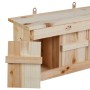 Relaxdays Nistkasten für Spatzen Tannenholz Natur 3 Brutkammern 22 cm x 43,5 cm x 15 cm 1,5 kg_5