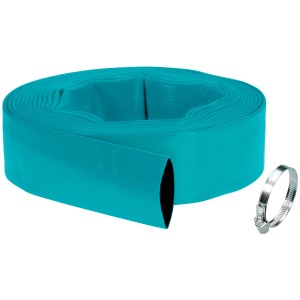 Gardena Flachschlauch-Set, 10 m, mit Schlauchschelle. Ideal für Tauchpumpen.