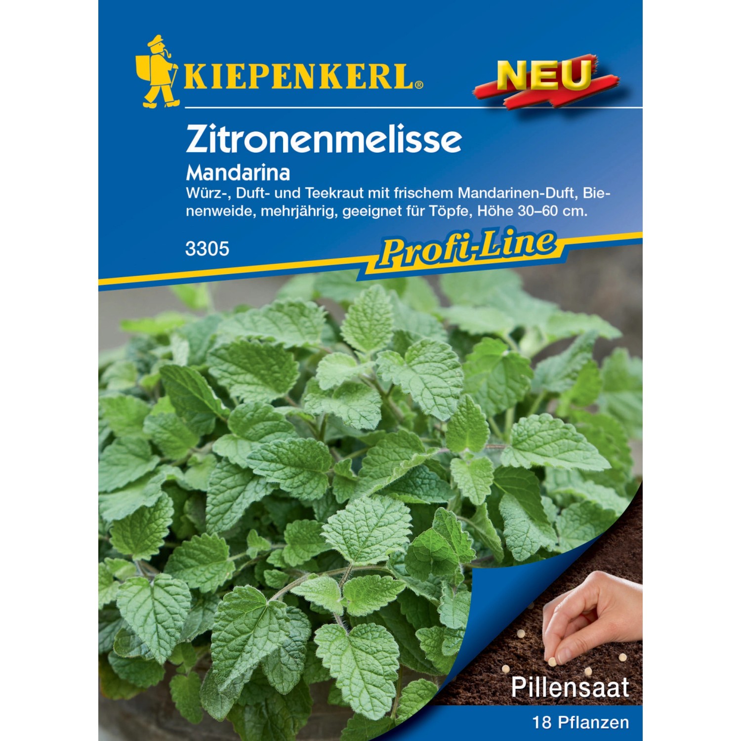 Kiepenkerl Profi-Line Zitronenmelisse Mandarina Pillensaat