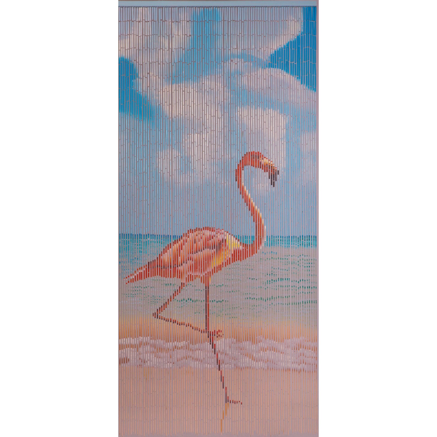 Dekorationsvorhang Flamingo 90 cm x 200 cm günstig online kaufen