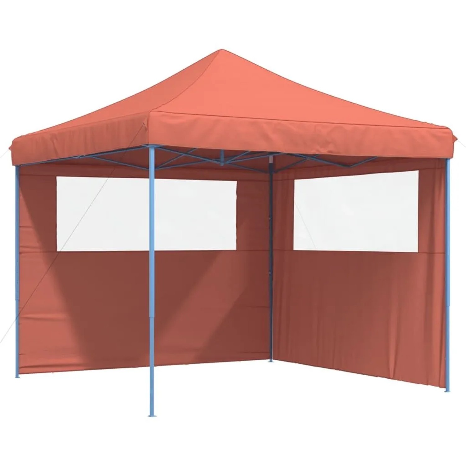 vidaXL Partyzelt Faltbar Pop-Up mit 2 Seitenteilen Terrakottarot 4004926