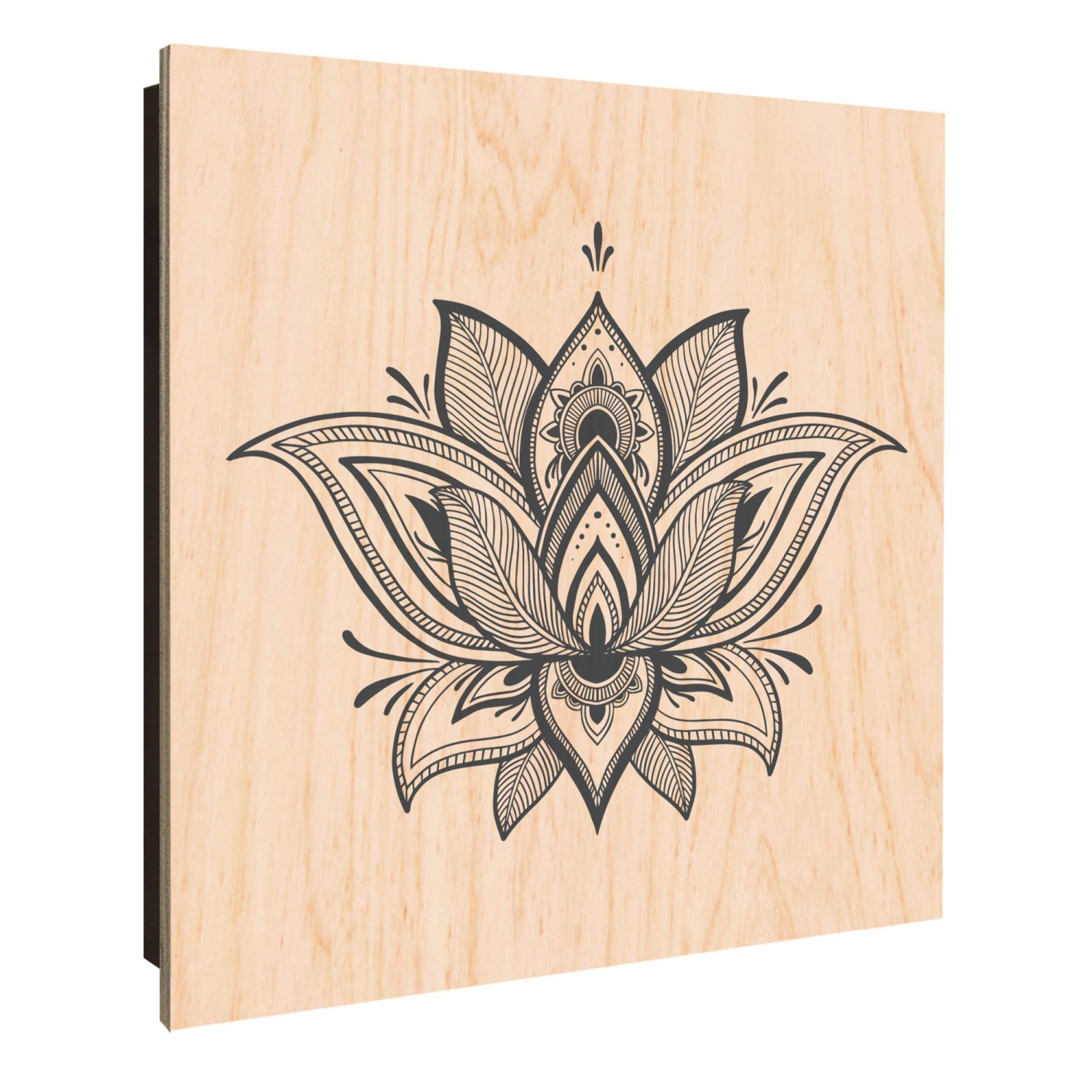 Banjado Schlüsselkasten Holz 30x30cm Schwarz Scharnier Rechts 50 Haken Desi günstig online kaufen